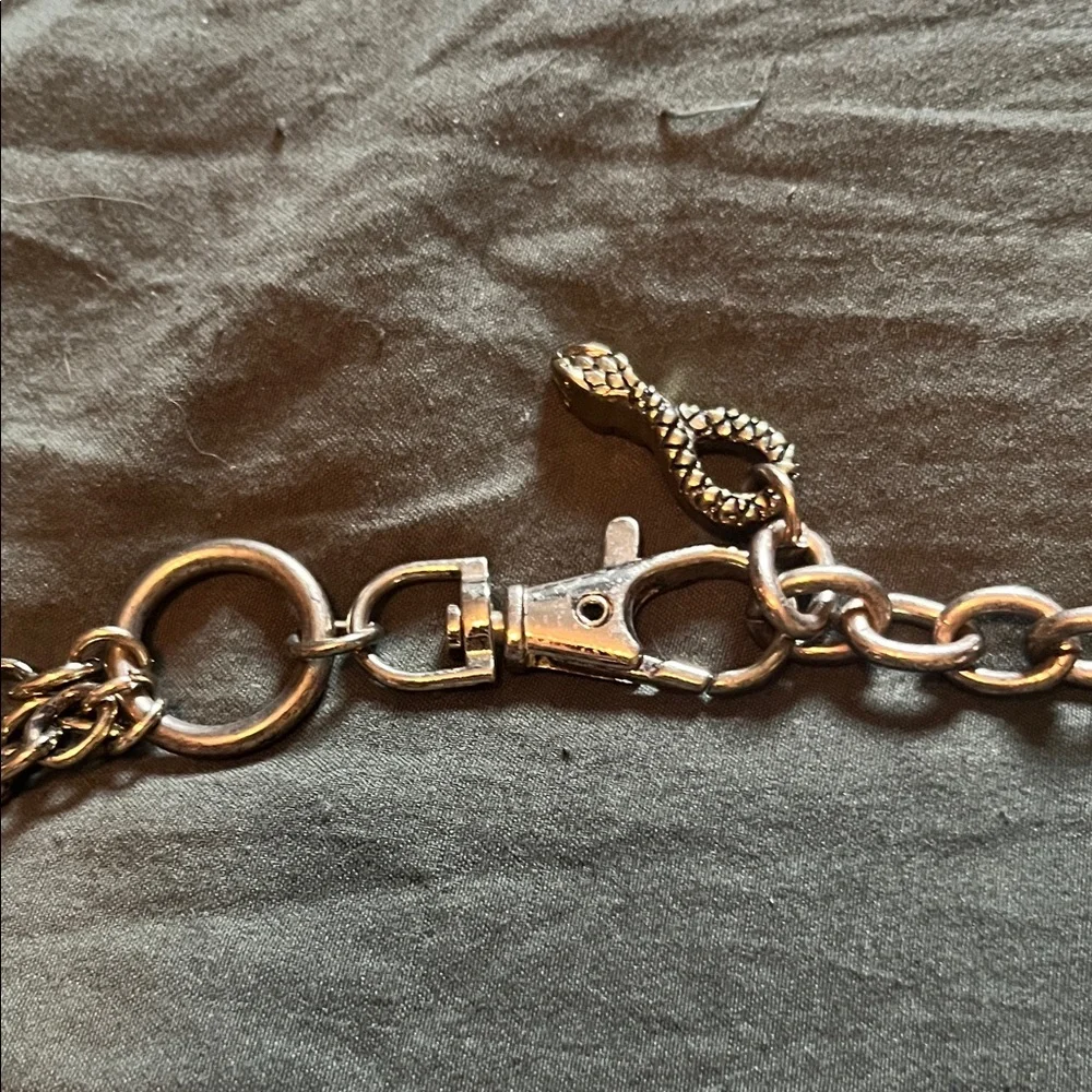 Vintage Snake Gold Chain Belt - Picture 3 of 8